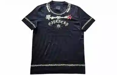 Givenchy Logo Print Crewneck Slim Fit T-Shirt Black