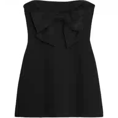 ZARA Bow Strapless Dress Black