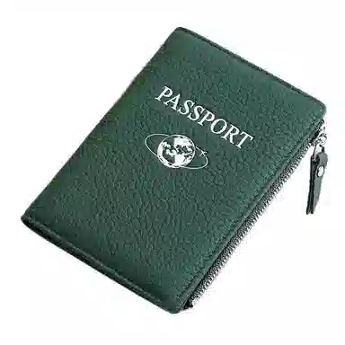 彤彤兔 多功能旅游机票夹 头层牛皮 护照包钱包卡包 男女同款情侣款 大象灰色\粉色\蓝色\绿色\红色\黑色