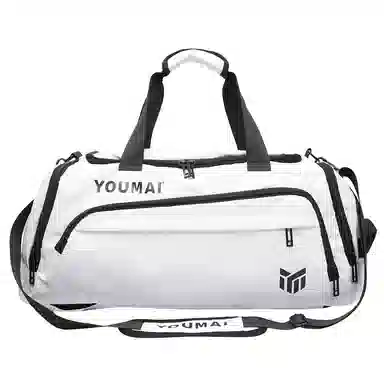 德力熊 休闲简约轻便 牛津布 健身包 男女同款情侣款 黑色桔色卡其色白色黄色军绿色湖蓝色灰色