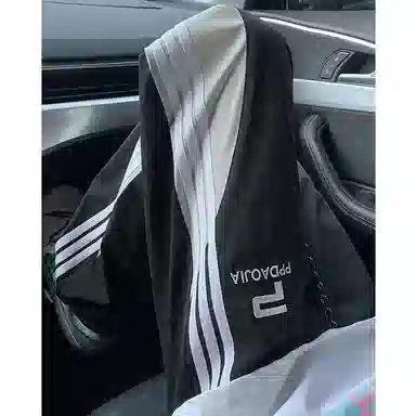 悍戈 美式复古学院风侧边撞色条纹高品质冰丝薄款透气速干户外运动宽松阔腿百搭舒适抽绳伞兵直筒时尚休闲裤 男女同款
