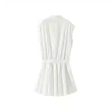 森马 纯色合身文艺无袖连衣裙 女款