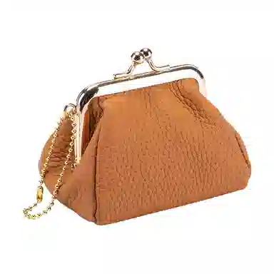 彤彤兔 创意迷你收纳口 头层牛皮 零钱包 女款 黑色/米白色/卡其色/土黄色/黄色/橙色