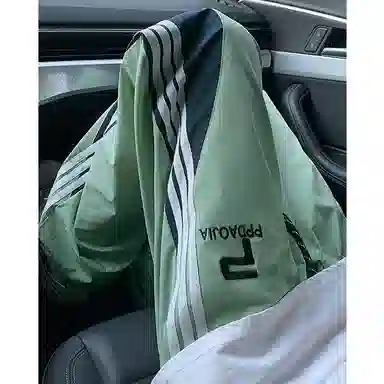 悍戈 美式复古学院风侧边撞色条纹高品质冰丝薄款透气速干户外运动宽松阔腿百搭舒适抽绳伞兵直筒时尚休闲裤 男女同款