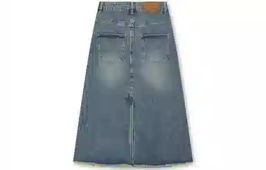 BONELESS Denim Skirt Deep Blue