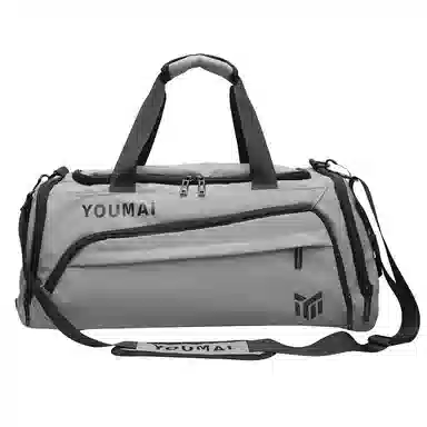 德力熊 休闲简约轻便 牛津布 健身包 男女同款情侣款 黑色桔色卡其色白色黄色军绿色湖蓝色灰色