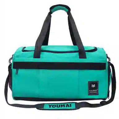 德力熊 干湿分离训练大容量短途旅行包 尼龙 健身包 男女同款情侣款 黑色/粉色/灰色/红色/黄色/蓝色/青绿色