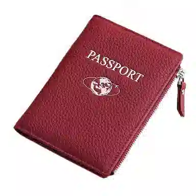 彤彤兔 多功能旅游机票夹 头层牛皮 护照包钱包卡包 男女同款情侣款 大象灰色\粉色\蓝色\绿色\红色\黑色