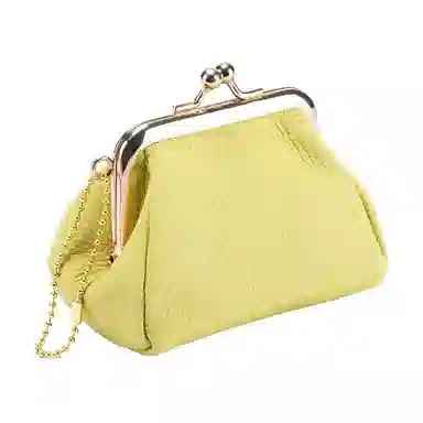 彤彤兔 创意迷你收纳口 头层牛皮 零钱包 女款 黑色/米白色/卡其色/土黄色/黄色/橙色