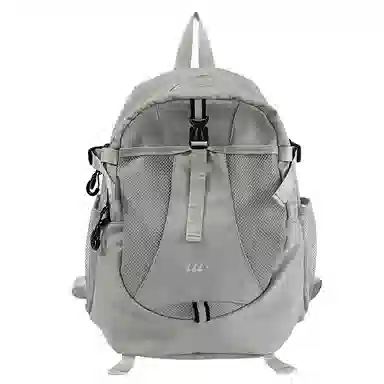 彤彤兔 韩版背包潮流 牛津布 双肩包 男女同款情侣款 灰色/黑色