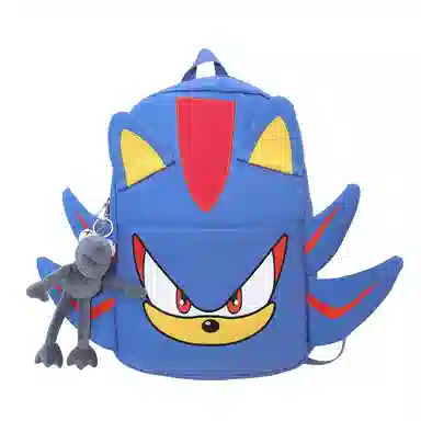 垣途者 卡通动漫街头潮流 尼龙 双肩包 男女同款情侣款 黑色/蓝色