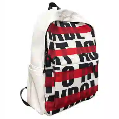 垣途者 印花字母学生韩版百搭时尚潮流 尼龙 双肩包 男女同款情侣款 多色