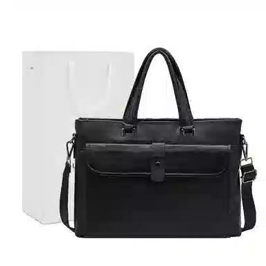 老人头 百搭通勤休闲商务 合成革 斜挎单肩手提包 男款 多色