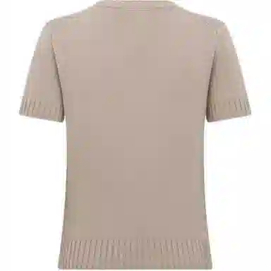 DIOR SS25 Embroidered Cashmere Sweater Khaki