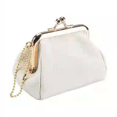 彤彤兔 创意迷你收纳口 头层牛皮 零钱包 女款 黑色/米白色/卡其色/土黄色/黄色/橙色