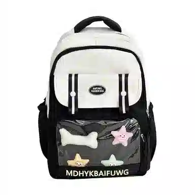 彤彤兔 高颜值简约时尚 尼龙 双肩包 常规 男女同款情侣款 多色