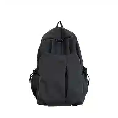 彤彤兔   简约纯色森系校园 尼龙 双肩包 大号 男女同款情侣款 多色