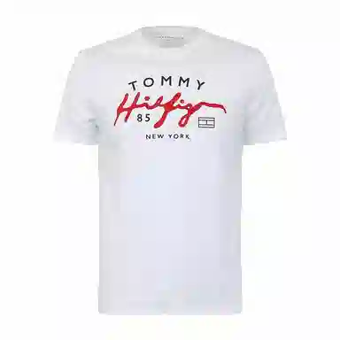 Tommy Hilfiger Logo Print Crewneck T-Shirt