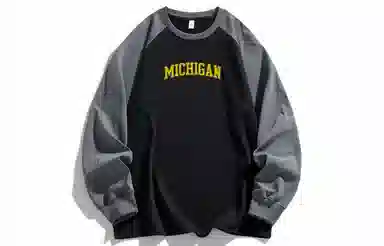 NCAA Michigan Retro Logo Long Sleeve Tee