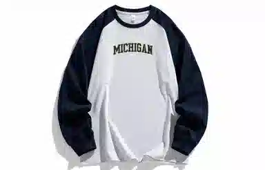 NCAA Michigan Retro Logo Long Sleeve Tee