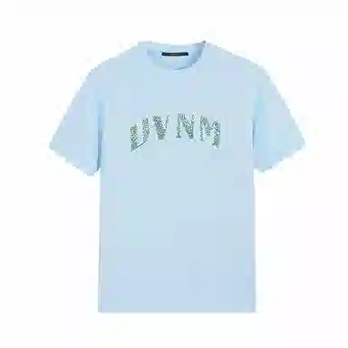David Naman SS24 Cotton Colorblock Embroidered Tee