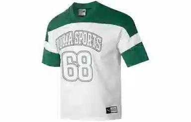 PUMA V-Neck Graphic Tee White