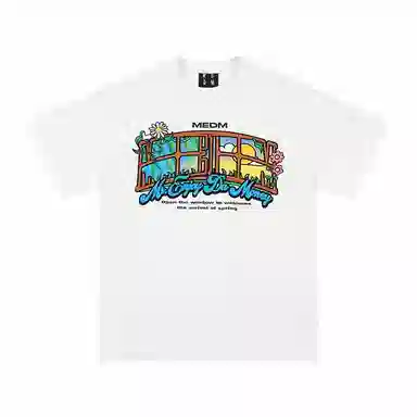 MEDM Sunset Cartoon Logo T-Shirt