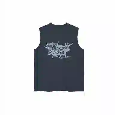 Silentex Fashion Silhouette Sleeveless Tee