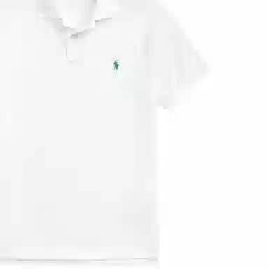 Polo Ralph Lauren Logo Embroidered Polo Shirt White