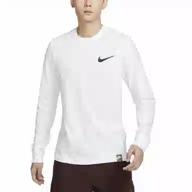 Nike Sportswear Club Crew Long Sleeve Tee White
