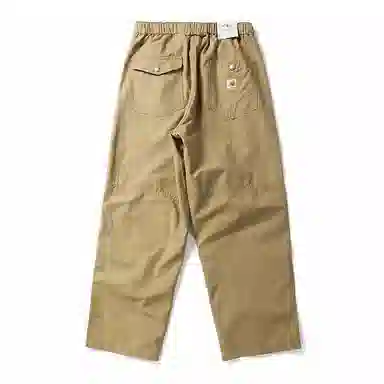 赞仕 日系潮牌立体中腰迷彩宽松直筒休闲长裤工装裤 男女同款