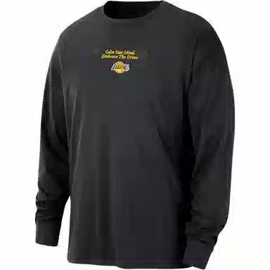 Nike x NBA Courtside Los Angeles Lakers Long Sleeve Tee Black