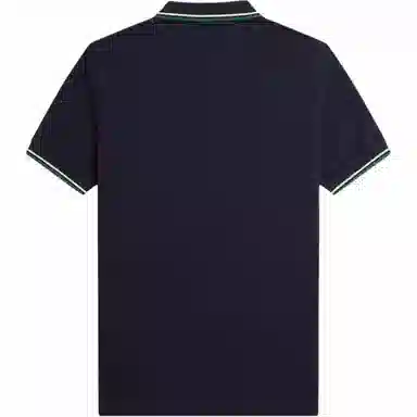 Fred Perry Slim Fit Embroidered Polo Shirt Blue
