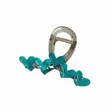 彤彤兔 高级感爱心抓夹鲨鱼夹后脑勺卡子简约百搭头饰发饰 亚克力 发夹 女款