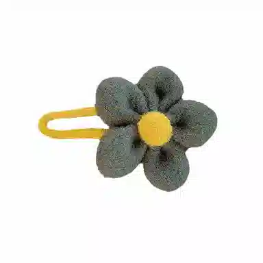 蒙妮 针织毛绒花朵 布料 抓夹发夹 男女同款情侣款