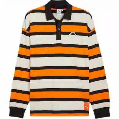 PUMA x CARROTS Striped Long Sleeve Tee Orange White