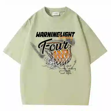 WARNING LIGHT Graphic Print T-Shirt