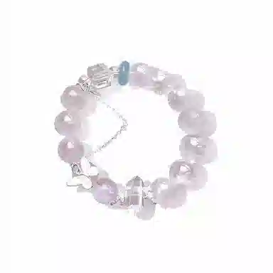 阿梵尼 庄生晓梦迷蝴蝶 梦幻可爱招桃花 旺人缘浪漫甜蜜百搭高级感 #好运天然 白水晶 手串 女款