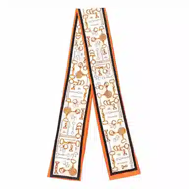 上海故事 春秋韩版潮流气质窄边文艺风西装出行 聚酯纤维 丝巾 女款