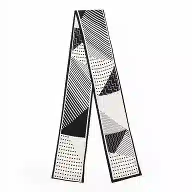 上海故事 春秋韩版潮流气质窄边文艺风西装出行 聚酯纤维 丝巾 女款