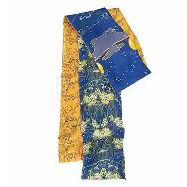 上海故事 春秋韩版潮流气质窄边文艺风西装出行 聚酯纤维 丝巾 女款