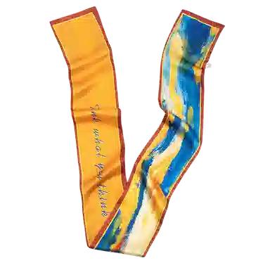 上海故事 春秋韩版潮流气质窄边文艺风西装出行 聚酯纤维 丝巾 女款