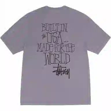 Stussy FW24 BUILT IN USA TEE PIGMENT DYED logoT