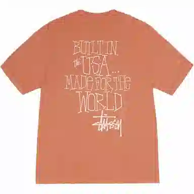 Stussy FW24 BUILT IN USA TEE PIGMENT DYED logoT