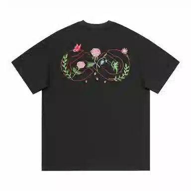 BOS BEAR Floral Embroidered T-Shirt