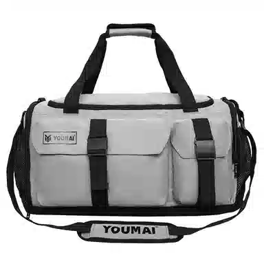 德力熊 大容量训练包多功能干湿分离 牛津布 健身包 男女同款情侣款 黑色\粉色\灰色\酒红色\黄色\紫色\青绿色\桔色