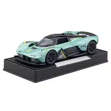 华一 合金超跑收藏摆件 阿斯顿马丁女武神 音效 灯光氛围感展示 成品模型