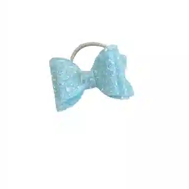 贯古今 儿童头绳高级感亮片蝴蝶结女童头饰亮闪闪可爱宝宝扎辫子皮筋 尼龙 发圈 女款