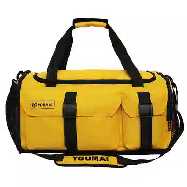 德力熊 大容量训练包多功能干湿分离 牛津布 健身包 男女同款情侣款 黑色\粉色\灰色\酒红色\黄色\紫色\青绿色\桔色