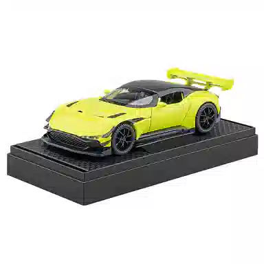 华一 合金收藏摆件[赛道超级跑车阿斯顿马丁火神]灯光音效 氛围感高级感展示礼盒 成品模型